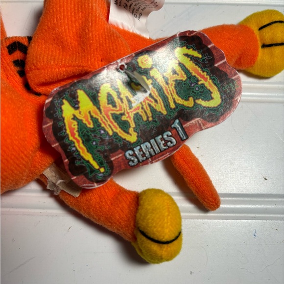 Lot of 4 Beanie Meanies 3 Have Tags Avg size 6x5" 2 Cats, Peeping Tom Cat, Duck - Picture 4 of 8